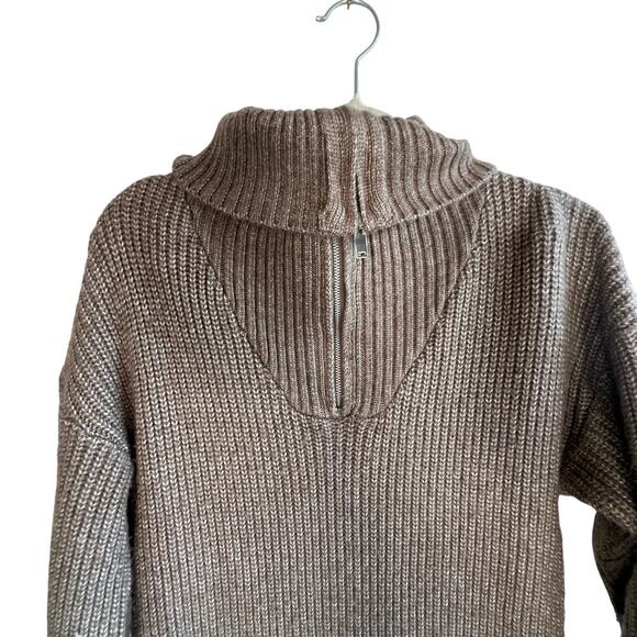 Cupcakes & Cashmere Ribbed Knit Sweater Dress Size Medium - Picture 4 of 9
